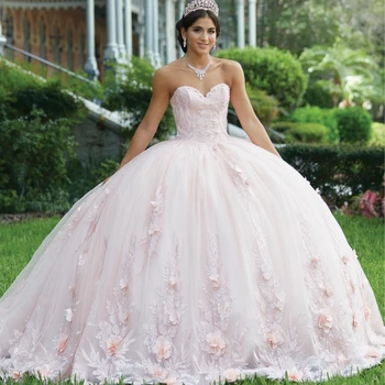 Молодое Бесконечно Розовое Бальное Платье Quinceanera Dress 2023 Милая С Шалью И Цветочными Аппликациями, Расшитое Бисером, Vestidos De 15 Años